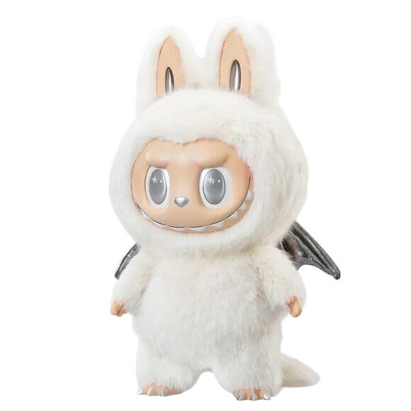 Pop Mart The Monsters Labubu Zimomo Angel in Clouds Figure + Tote Bag - Picture 2 of 6